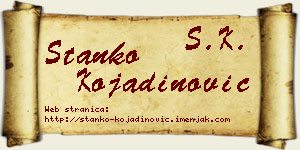 Stanko Kojadinović vizit kartica